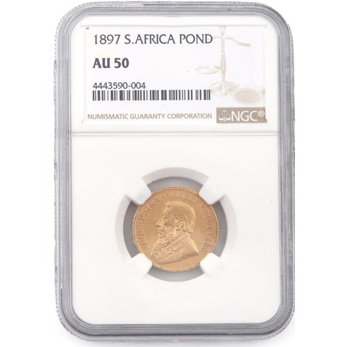 91 - AN 1897 SEALED SOUTH AFRICAN POND