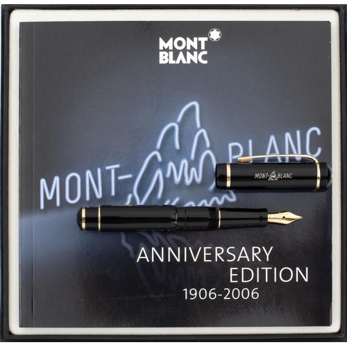 83 - A MONTBLANC FOUNTAIN PEN, 100 YEAR ANNIVERSARY BOX SET