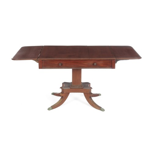 313 - A MAHOGANY SOFA TABLE, EARLY 20TH CENTURY