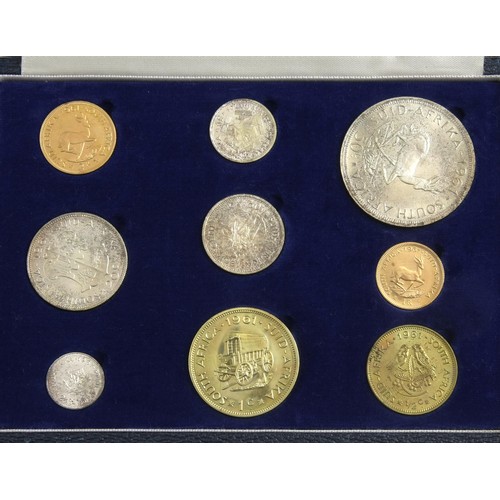 103 - A SOUTH AFRICAN LONG PROOF SET, 1961