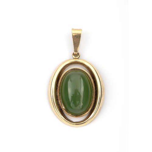 1367 - A PENDANT, POSSIBLY JADE