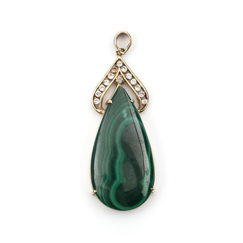 1333 - A MALACHITE PENDANT