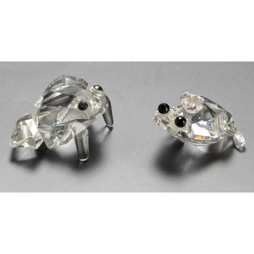 773 - TWO SWAROVSKI FROGS