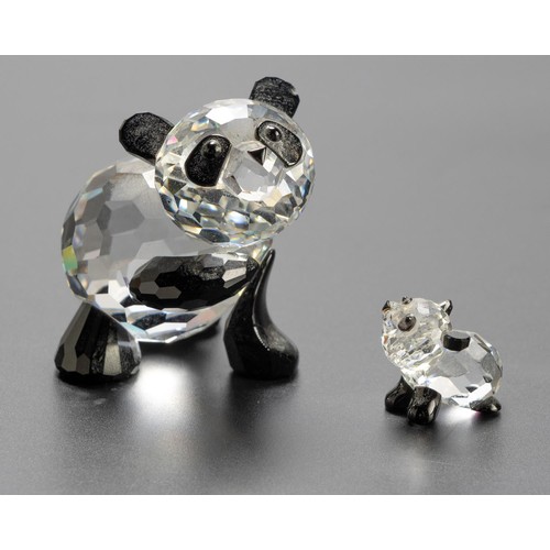 774 - A SWAROVSKI MOTHER AND BABY PANDA