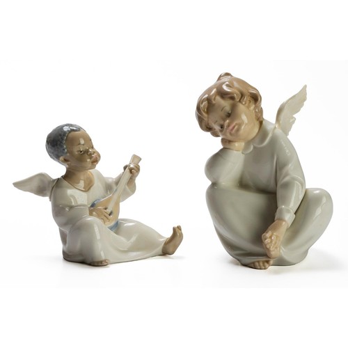 802 - TWO LLADRO FIGURES OF ANGELS