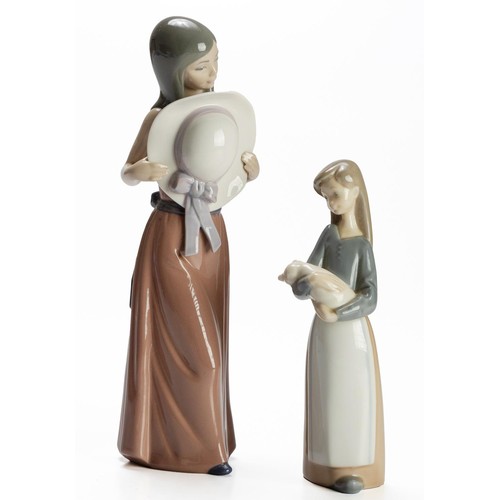 807 - TWO LLADRO FIGURES OF GIRLS