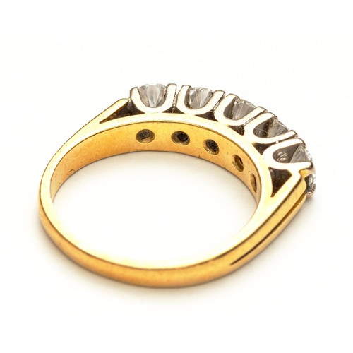 1013 - A DIAMOND ETERNITY RING, 1.00 CARATS