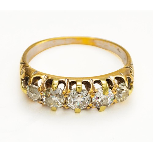 1012 - A DIAMOND ETERNITY RING, 0.70 CARATS