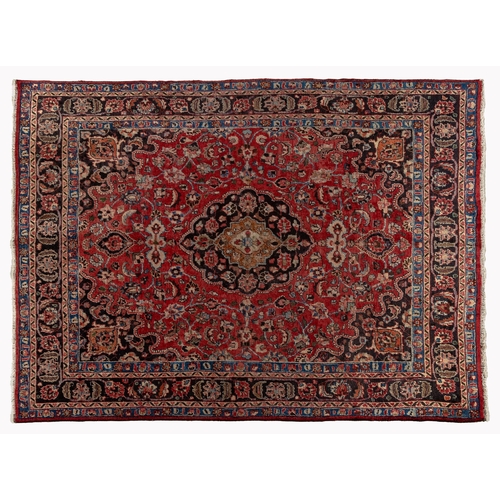 119 - AN OLD MAHAL RUG 300 by 255cm