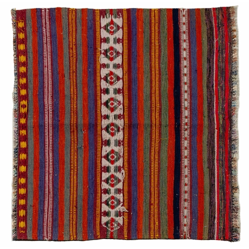 203 - A KURDISH KILIM 113 by 105cm