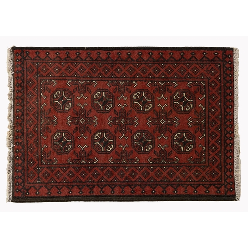 366 - AN AFGHAN&nbsp;107 by 76cm