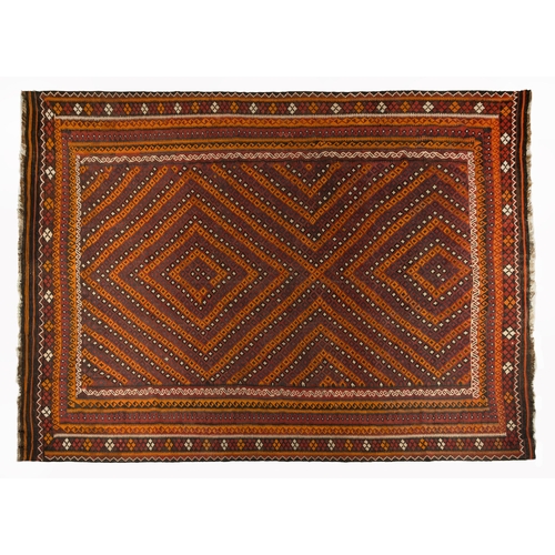 393 - A KILIM 471 by 223cm