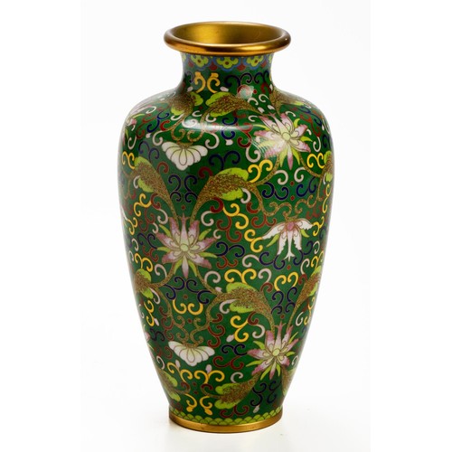 714 - A CHINESE CLOISONNE VASE