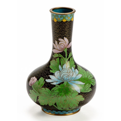 717 - A CHINESE CLOISONNE VASE