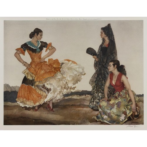 404 - Sir William Russell Flint (British 1880 - 1969) THE DANCE OF A THOUSAND FLOUNCES