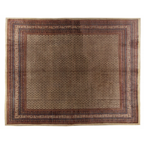 63 - A FINE MIR RUG 362 by 277cm