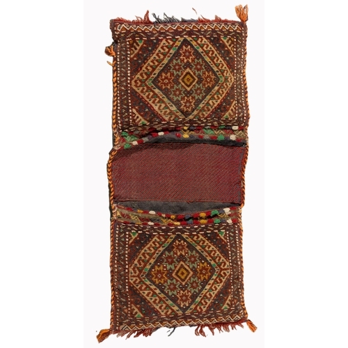 394 - AN AFGHAN BAG 82 by 35cm