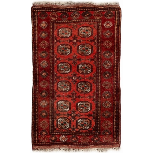 32 - AN OLD AFGHAN 143 by 55cm