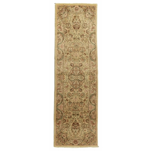 93 - A FINE SAROUK RUNNER 226 by 74cm