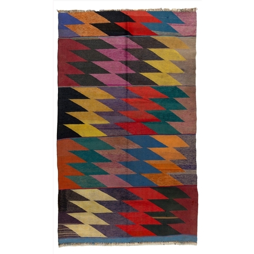 205 - A TRIBAL KILIM&nbsp;198 by 117cm