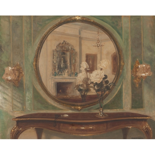 401 - Henry John Dykman (South African 1893 - 1972) VANITY WITH MIRROR AND ROSES