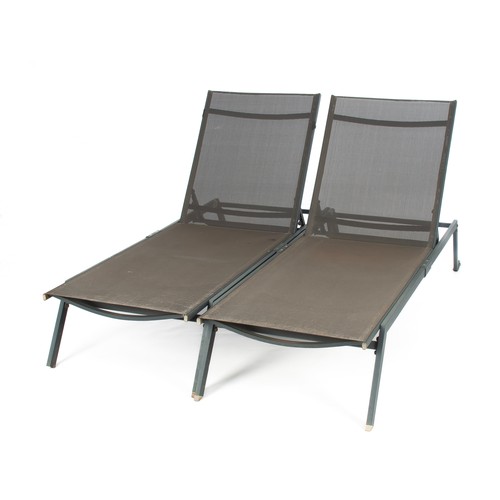 355 - A PAIR OF POOL LOUNGERS