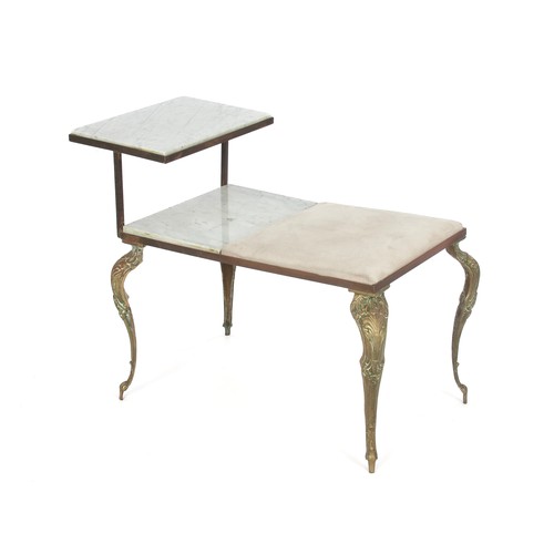 297 - A MARBLE SIDE TABLE