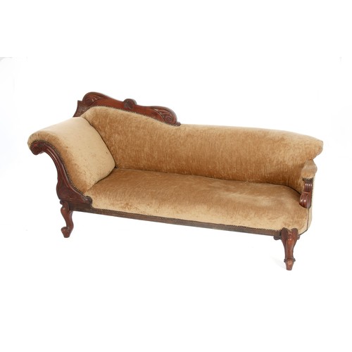 326 - AN UPHOLSTERED SETTEE