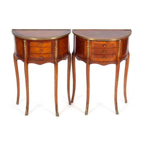 299 - A PAIR OF FRENCH SIDE TABLES