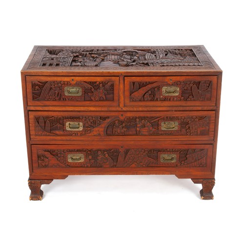 306 - A CHINESE CHEST-OF-DRAWERS, MODERN