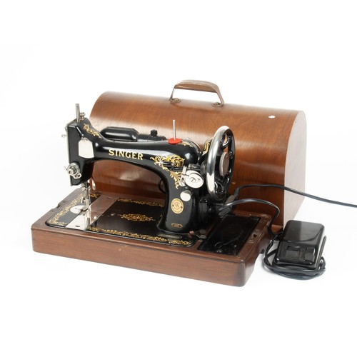 85 - A SINGER ELECTRIC SEWING MACHINE