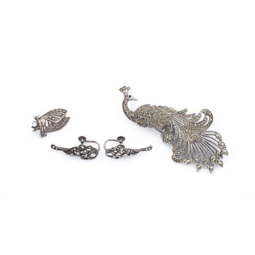 684 - A MISCELLANEOUS COLLECTION OF MARCASITE JEWELLERY