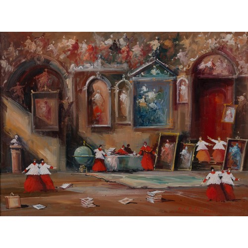 Norberto Martini (Italian 1940 - 2007) LA SALA DEI GRITIEI