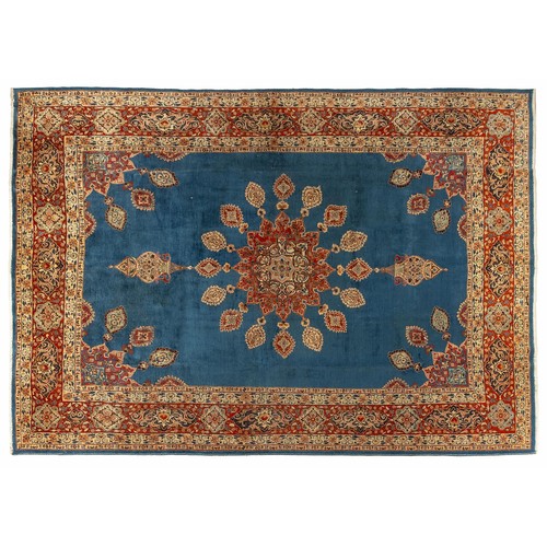 235 - A FINE KIRMAN RUG390 by 242cm