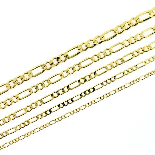 1363 - A MISCELLANEOUS COLLECTION OF GOLD CHAINS