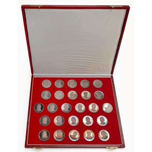A CASED SET OF 'SOUTH AFRICAN HISTORICAL MINT ' SILVER COINS