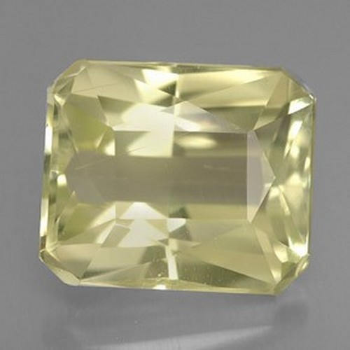 1436 - AN UNSET LEMON TOPAZ, 29.50 CARATS