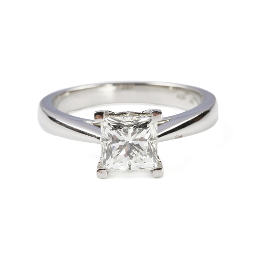 1008 - A DIAMOND SOLITAIRE RING, 1.56 CARATS