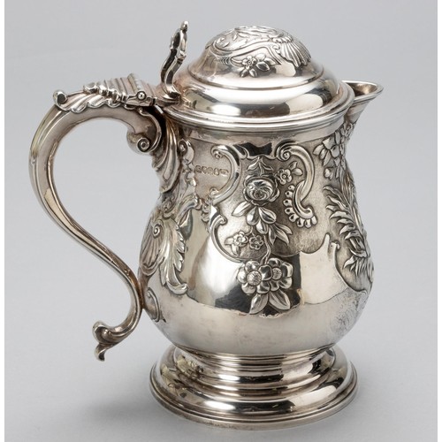 602 - A GEORGE IV SILVER JUG, WILLIAM SUMNER I, LONDON, 1825