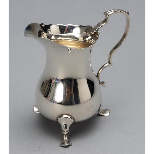 128 - A VICTORIAN SILVER MILK JUG, GEORGE UNITE AND SONS, BIRMINGHAM, 1898