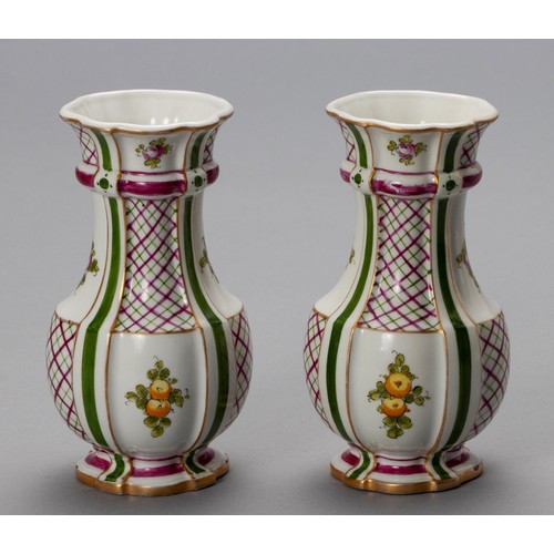 761 - A PAIR OF VASES, POSSIBLY BOURDOIS AND BLOCH