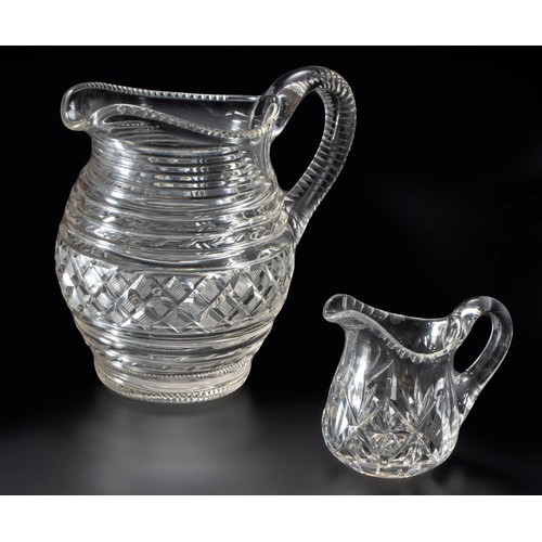 80 - A CUT-GLASS JUG