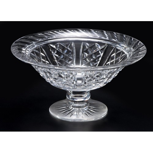 86 - A CUT-GLASS PEDESTAL BOWL