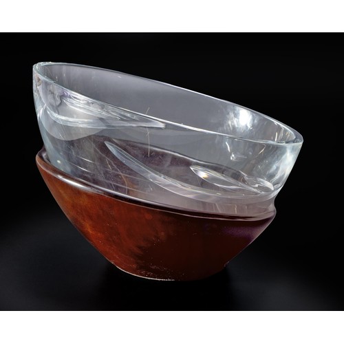 88 - A CUT-GLASS SALAD BOWL, WATERFORD