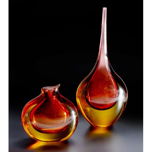 704 - TWO LUCIANO GASPARI MURANO VASES