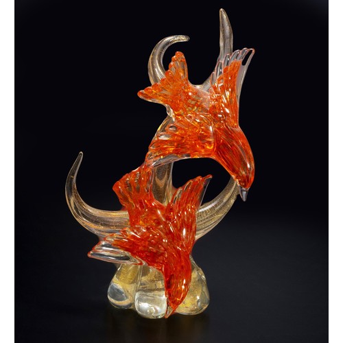 709 - A MURANO GLASS SCULPTURE