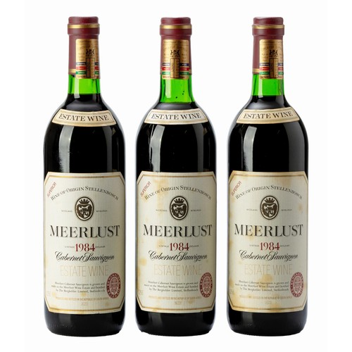 1253 - 1984 Meerlust Cabernet x 3 bottles 750ml