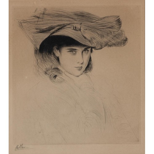 1288 - Paul Cesar Helleu (French 1859 - 1927) WOMAN WITH HAT