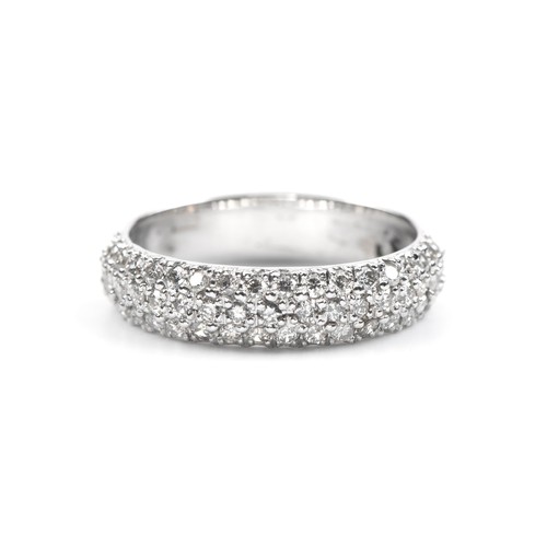 1014 - A HALF ETERNITY DIAMOND RING