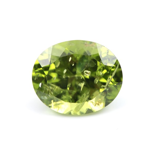 1098 - A CERTIFIED PERIDOT, 8.59 CARATS